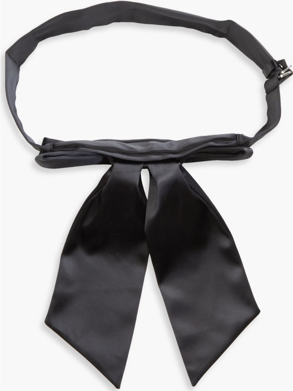Sandy Liang Black Satin Bow Belt - Picture 8 of 8